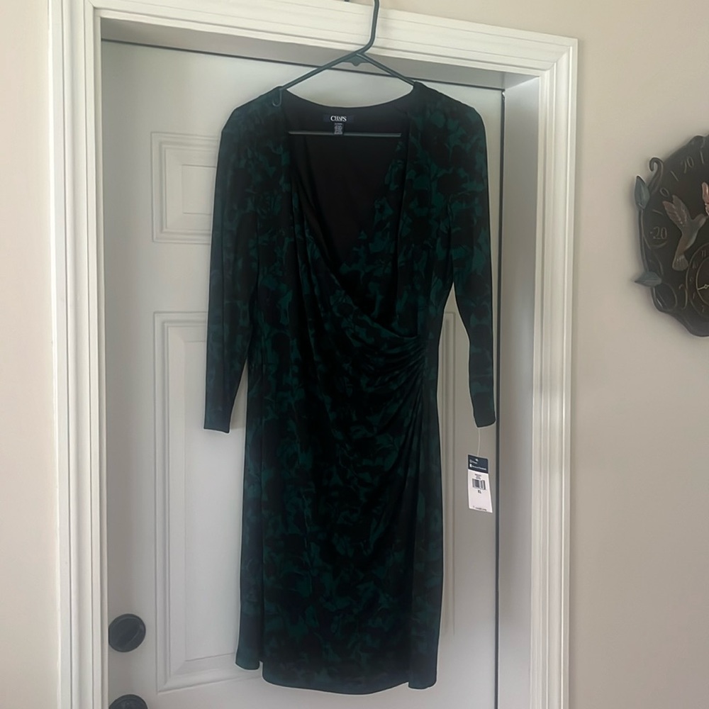Chaps Waist Twist Dress